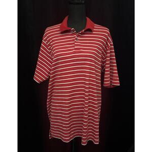 IZOD Men's Red Stripped Polo Shirt